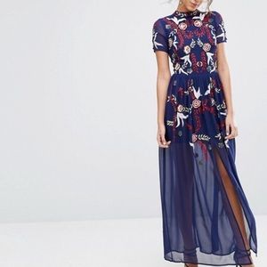 🎉HP🎉 ASOS “Frock and Frill” Sequin Maxi Dress